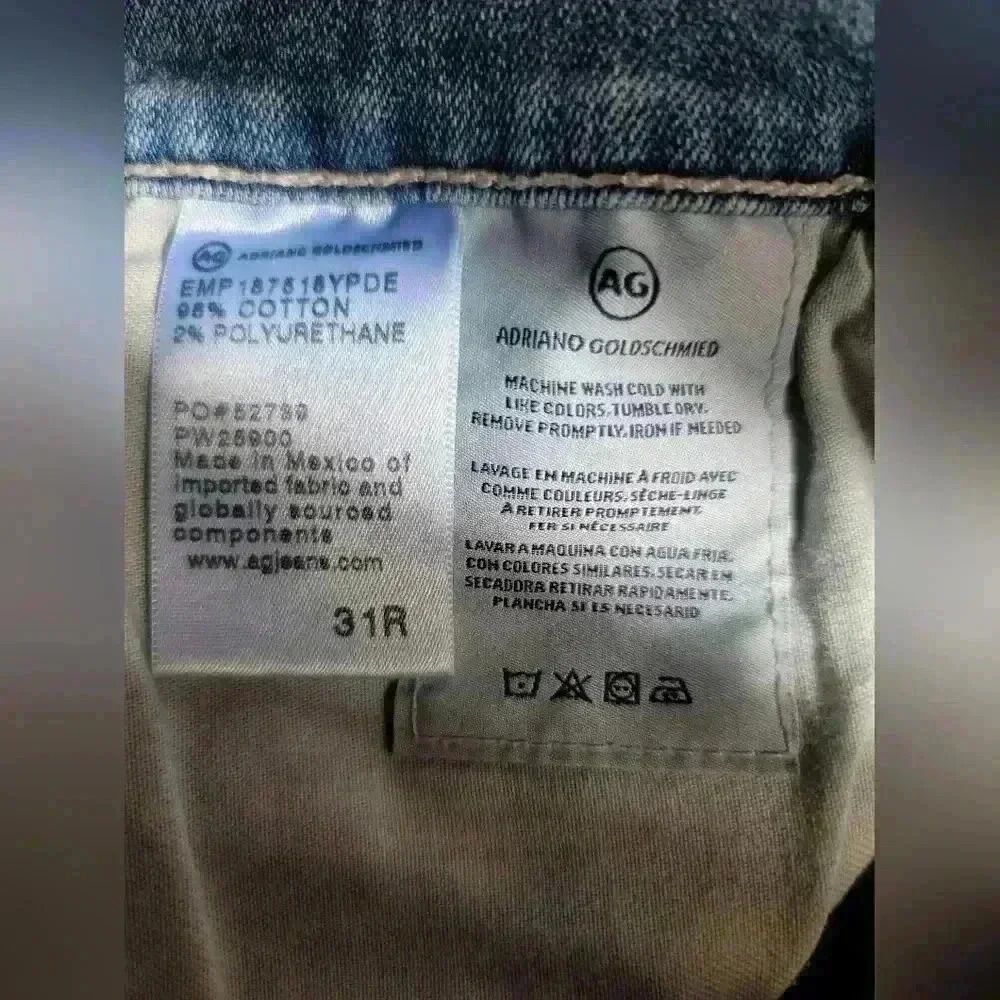 AG Adriano Goldschmied Mari High Rise Straight Jeans Size 31 - Picture 8 of 11